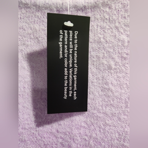 Eyelash Yarn Sweater- Anybody - Ombre Amethyst- Size 2X - Picture 4 of 5